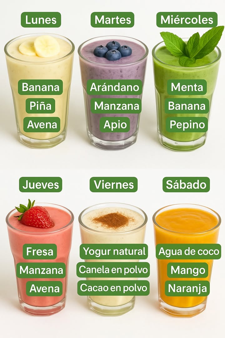 Prepare un batido saludable para toda la Semana!