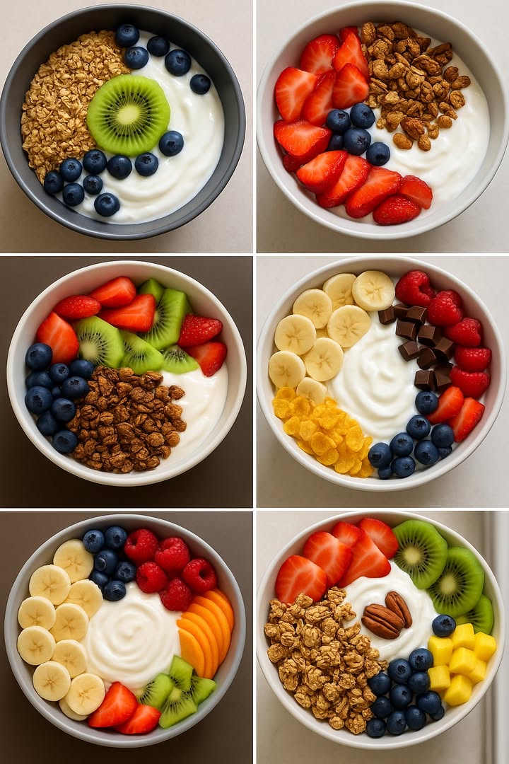 Desayunos Saludables y Ligeros con Yogurt y Frutas 北諾𢡄

Ideas frescas y nutritivas para empezar el día con energía. Estos bowls de yogurt con frutas y cereales son perfectos para un desayuno ligero, delicioso y lleno de vitaminas. Imposible resistirse a tanta frescura en un solo plato! 

 Combinaciones irresistibles para probar:

 Yogurt cremoso  cereal crocante  kiwi 諾  moras azules 𢡄

 Yogurt natural  cereal  fresas jugosas   moras azules 𢡄

 Granola  yogurt  kiwis 諾  fresas   moras azules 𢡄

 Yogurt  cereal  plátano   fresa   chispas de chocolate 

 Yogurt  plátano   kiwi 諾  fresa   moras azules 𢡄  frambuesas 

 Yogurt  granola  kiwi 諾  mango tropical 省  fresa   nuez 

#healthyfood #recetas #desayuno #recetassaludables