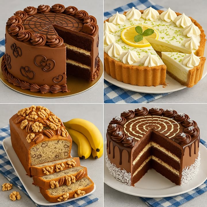 TE ENSEÑO 4 RECETAS DE POSTRES RICAS

1. Pastel de Chocolate Clásico con Relleno de Crema

Ingredientes:

200 g de harina de trigo
60 g de cacao en polvo
2 cdtas de polvo de hornear
200 g de azúcar
3 huevos
150 ml de leche
100 ml de aceite vegetal
1 cdta de esencia de vainilla
200 ml de crema para batir
2 cdas de azúcar glass
Ganache y decoración de chocolate al gusto

Preparación:

1. Precalienta el horno a 180C y engrasa dos moldes redondos.
2. Mezcla los ingredientes secos: harina, cacao y polvo de hornear.
3. En otro bol, bate los huevos con azúcar hasta que esté espumoso. Agrega la leche, el aceite y la vainilla.
4. Incorpora los ingredientes secos poco a poco hasta obtener una mezcla homogénea.
5. Divide en los moldes y hornea por 30-35 minutos.
6. Deja enfriar, corta y rellena con crema batida batida con azúcar glass.
7. Cubre con ganache y decora con figuras de chocolate.

2. Tarta Fría de Limón y Lima con Base de Galleta

Ingredientes:

200 g de galletas tipo María
100 g de mantequilla derretida
1 lata de leche condensada 395 g
150 ml de jugo de limón
Ralladura de lima y limón
200 ml de crema para batir
2 cdas de azúcar glass

Preparación:

1. Tritura las galletas y mezcla con la mantequilla. Presiona la mezcla en un molde y enfría 15 minutos.
2. Mezcla la leche condensada con el jugo de limón y la ralladura. Refrigera.
3. Bate la crema con el azúcar glass hasta formar picos suaves.
4. Vierte la mezcla de limón sobre la base. Cubre con la crema batida.
5. Decora con más ralladura, rodajas de limón y hojas de menta.
6. Enfría al menos 3 horas antes de servir.

3. Budín de Banana y Nueces

Ingredientes:

3 bananas maduras
2 huevos
100 g de azúcar moreno
80 ml de aceite vegetal
1 cdta de esencia de vainilla
200 g de harina
1 cdta de polvo de hornear
1 cdta de canela
100 g de nueces y pecanas troceadas

Preparación:

1. Precalienta el horno a 180C. Engrasa un molde rectangular.
2. Machaca las bananas y mezcla con los huevos, azúcar, aceite y vainilla.
3. Agrega la harina, polvo de hornear y canela. Mezcla hasta integrar.
4. Incorpora las nueces y vierte la mezcla en el molde.
5. Hornea por 45-50 minutos o hasta que al insertar un palillo salga limpio.
6. Deja enfriar y sirve en rebanadas.

4. Torta de Chocolate con Coco y Ganache

Ingredientes:

200 g de harina de trigo
60 g de cacao en polvo
1 cdta de polvo de hornear
3 huevos
200 g de azúcar
150 ml de leche
100 ml de aceite
1 cdta de esencia de vainilla
Relleno: 200 ml de crema  3 cdas de coco rallado
Cobertura: Ganache de chocolate  coco rallado para decorar

Preparación:

1. Precalienta el horno a 180C y engrasa dos moldes.
2. Mezcla huevos y azúcar hasta que esté espumoso.
3. Agrega leche, aceite y vainilla. Luego añade la mezcla de harina, cacao y polvo de hornear.
4. Divide la mezcla y hornea por 30 minutos.
5. Para el relleno, bate la crema y mezcla con el coco.
6. Rellena los bizcochos, cubre con ganache y decora con coco y rosetones de crema.

#recetas #postres #spainfood #dessert