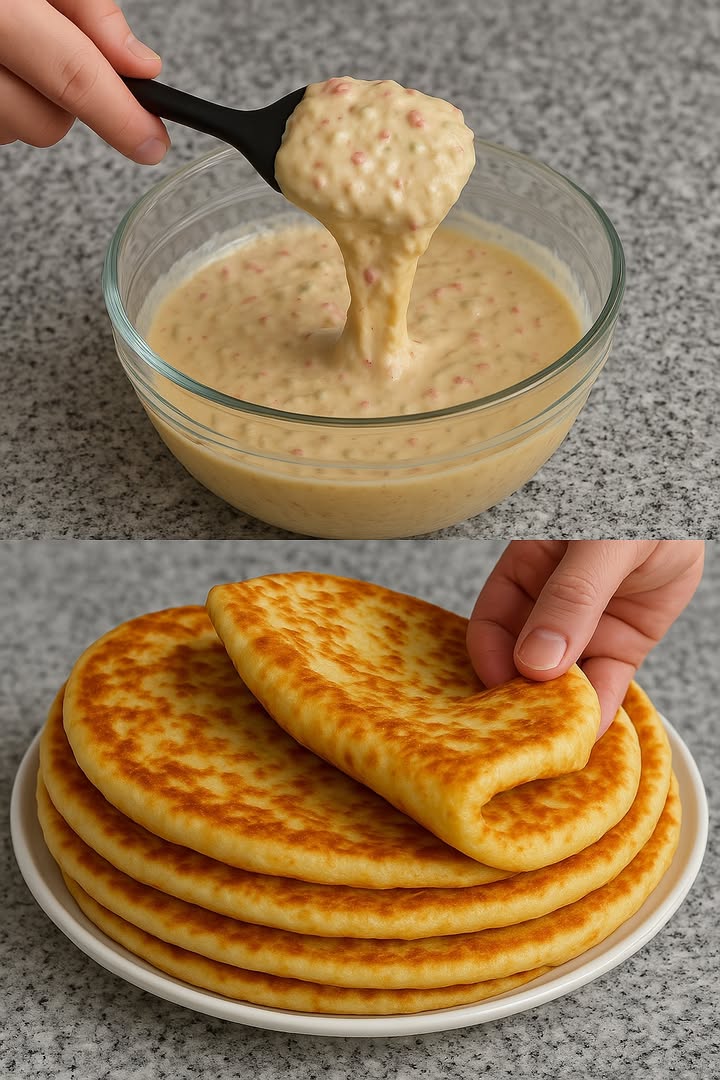Tortitas de la abuela

Guarda bien esta receta, porque vale como un tesoro escondido en la Tierra.

Ingredientes:

1 taza de leche templada 300 ml

1 taza de agua templada 300 ml

1 cucharada de azúcar 20 g

1 sobre de levadura seca 10 g

450 g de harina de trigo

1 cucharadita de sal

2 pimientos verdes picados

1 pimiento rojo troceado

1 tomate sin semillas, cortado en dados

1 patata mediana rallada en crudo

1 taza de queso rallado

Preparación:

En un bol, mezcla la leche templada, el agua, el azúcar y la levadura. Deja reposar durante 10 minutos.

Añade la harina y la sal, removiendo hasta conseguir una masa suave.

Incorpora los pimientos, el tomate, la patata y el queso. Mezcla bien hasta que todo esté bien integrado.

Calienta una sartén antiadherente con un poco de aceite y vierte un cucharón de la mezcla, extendiéndola como si fuera una tortita.

Cocina a fuego medio hasta que esté dorada por ambos lados.

Repite el proceso con el resto de la masa.

Sirve caliente y disfruta de esta maravilla.

#RecetaFácil #ComidaCasera #HechoEnCasa #RecetasSaladas #CocinaCreativa #CocinaEspañola #DeliciaTotal #PanCasero #RecetasDeLaAbuela #RecetasViral
#EasyRecipe #HomeCooking #ComfortFood #TastyRecipes #HomemadeDeliciousness #FamilyMeal #ViralRecipe #foodielovers