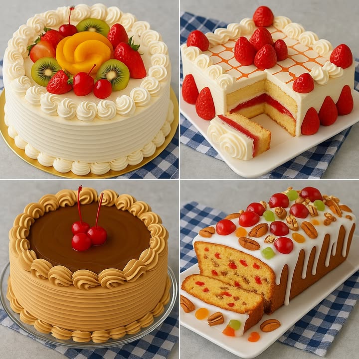 Te dejo 4 recetas de postres ricos

 Pastel de Frutas con Crema Chantilly

Ingredientes:

4 huevos grandes
250 g de azúcar
250 g de harina de trigo
120 ml de leche
100 g de mantequilla derretida
1 cdita de polvo para hornear
1 cdita de esencia de vainilla

Para la decoración:

500 ml de crema para batir fría
5 cdas de azúcar glass
Frutas frescas al gusto kiwi, fresas, cerezas, duraznos en almíbar

Preparación:

1. Bate los huevos con el azúcar hasta que estén espumosos.
2. Añade la leche, mantequilla y vainilla. Mezcla bien.
3. Incorpora la harina con el polvo para hornear, tamizados.
4. Vierte en moldes engrasados y hornea a 180 C por 35-40 min.
5. Deja enfriar, corta en capas y rellena con crema batida.
6. Cubre con chantilly y decora con las frutas frescas.

 Pastel de Fresas con Crema

Ingredientes:

4 huevos
200 g de azúcar
200 g de harina
100 ml de leche
80 g de mantequilla
1 cdita de polvo para hornear

Para el relleno y decoración:

400 ml de crema para batir
4 cdas de azúcar glass
200 g de fresas frescas
150 g de mermelada de fresa

Preparación:

1. Prepara el bizcocho batiendo huevos y azúcar hasta esponjar.
2. Añade la leche, mantequilla y harina con polvo de hornear.
3. Hornea a 180 C por 30-35 min. Deja enfriar.
4. Bate la crema con azúcar glass hasta chantilly firme.
5. Parte el bizcocho en 2 o 3 capas, rellena con mermelada y chantilly.
6. Cubre con crema y decora con fresas frescas encima.

 Pastel de Caramelo con Cerezas

Ingredientes:

4 huevos
250 g de azúcar
250 g de harina
100 g de mantequilla
120 ml de leche
1 cdita de esencia de vainilla
1 cdita de polvo para hornear

Para el betún:

300 g de mantequilla sin sal
350 g de azúcar glass
4 cdas de dulce de leche o cajeta
1 cdita de esencia de caramelo
Cerezas rojas para decorar

Preparación:

1. Prepara el bizcocho batiendo huevos y azúcar hasta cremoso.
2. Añade la mantequilla, leche y vainilla. Incorpora la harina con polvo de hornear.
3. Hornea en molde engrasado a 180 C por 35-40 min.
4. Bate la mantequilla con azúcar glass y dulce de leche hasta obtener un betún suave.
5. Cubre el pastel y decora con cerezas.

 Panqué Navideño con Frutas Cristalizadas

Ingredientes:

4 huevos
250 g de mantequilla
250 g de azúcar
250 g de harina
1 cdita de polvo para hornear
150 g de pasitas
150 g de frutas cristalizadas rojas, verdes, naranjas
50 g de nueces picadas

Para la cobertura:

150 g de azúcar glass
2 cdas de jugo de limón
Frutas cristalizadas y nueces para decorar

Preparación:

1. Bate la mantequilla con el azúcar hasta cremoso.
2. Añade los huevos uno por uno y mezcla.
3. Incorpora la harina con el polvo de hornear.
4. Agrega pasitas, frutas cristalizadas y nueces.
5. Vierte en molde engrasado y hornea a 180 C por 45-50 min.
6. Mezcla azúcar glass con jugo de limón y vierte sobre el panqué.
7. Decora con más frutas cristalizadas y nueces.

#recetas #postres #fblifestyle