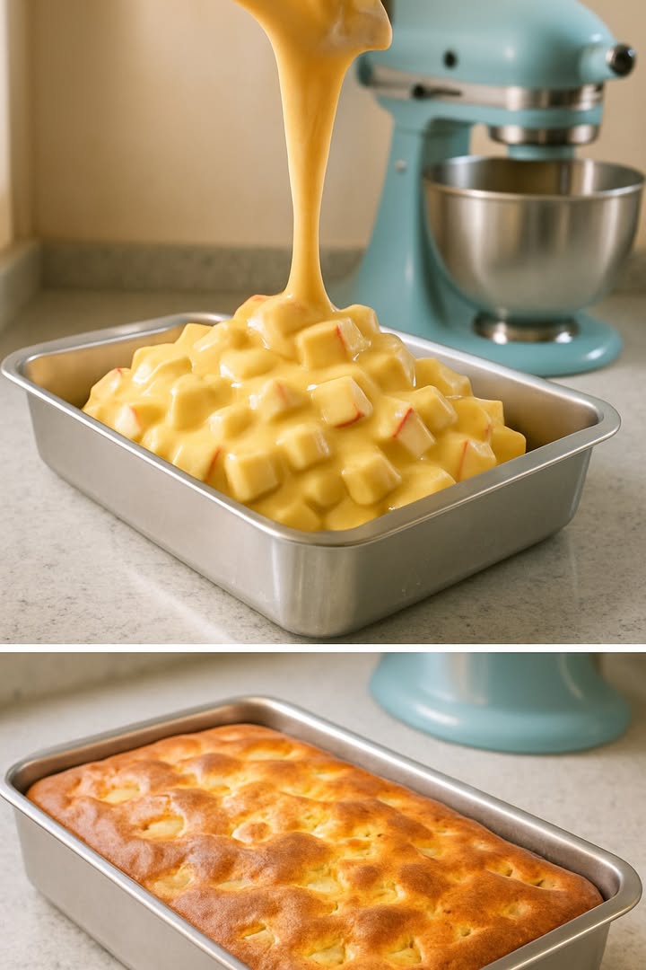 Guarda esta receta como un verdadero tesoro 

 Tarta de Manzana que se Deshace en la Boca

Ingredientes:

3 manzanas aprox. 700 g cortadas en cubos
3 huevos grandes
180 ml de leche
150 g de azúcar
1 pizca de sal
300 g de harina de trigo
80 g de mantequilla derretida
10 g de polvo de hornear
 cucharadita de canela molida
Unas gotas de esencia de vainilla
Ralladura de 1 limón
Zumo de 1 limón

Preparación:

 Preparar la base:
En un bol mezcla la harina, el polvo de hornear, el azúcar, la canela y la sal.
Agrega la ralladura de limón, la esencia de vainilla y la mantequilla derretida.
Remueve hasta obtener una mezcla arenosa.
Cubre el fondo de un molde con esta masa, presionando ligeramente para formar la base. Reserva.

 Preparar el relleno:
Distribuye los trozos de manzana sobre la base de masa de forma uniforme.
Rocía con el zumo de limón para realzar el sabor y evitar que las manzanas se oxiden.

 La mezcla líquida:
En otro recipiente, bate los huevos junto con la leche hasta integrar bien.
Vierte esta mezcla sobre las manzanas cubriendo todo el relleno.

 Horneado:
Precalienta el horno a 180C y hornea durante 35 a 40 minutos, o hasta que la superficie esté ligeramente dorada y firme.
Para comprobar la cocción, inserta un palillo en el centro; si sale limpio, está lista.

 Servir:
Deja enfriar un poco antes de desmoldar. Puedes disfrutarla templada o fría. Ideal para acompañar con café o té! 

#TartaDeManzana #recetas #postres #CocinaFácil