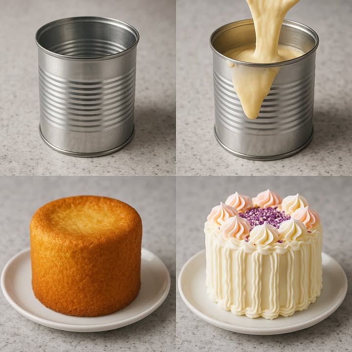 TE MUESTRO CÓMO HACER TU PRIMER PASTEL

Amigos, hoy quiero enseñarles una idea preciosa para preparar su primer pastel sin complicarse. Lo mejor es que el bizcocho lo vamos a hacer con solo 3 ingredientes y usando una lata vacía de duraznos como molde. Así como lo oyen! Queda bien esponjoso y con una forma perfecta.

 Ingredientes para el bizcocho

3 huevos
90 g de azúcar aprox. 1/2 taza
90 g de harina común aprox. 3/4 taza
Unas gotitas de esencia de vainilla opcional

Eso es todo. Sin levadura, sin mantequilla, sin nada extraño.

Paso 1: Preparar el molde

Tomen una lata grande de duraznos, límpienla bien, retiren la etiqueta y úntenla con un poco de manteca y harina para que no se pegue.
Coloquen también un círculo de papel manteca en el fondo.

Paso 2: Hacer el bizcocho

Batan los huevos con el azúcar hasta que estén muy espumosos y aumenten su volumen.
Añadan la harina tamizada en dos partes, mezclando de manera envolvente y suave.
Pasen la mezcla a la lata ya engrasada.
Lleven a horno precalentado a 170 C durante 35-40 minutos, o hasta que al pinchar con un palillo salga seco.
Dejen enfriar y luego desmolden.

Paso 3: El relleno

Corten el bizcocho en dos capas.
Rellenen generosamente con dulce de leche repostero yo le pongo dos, para que quede más rico!.

 Paso 4: La cobertura

Batan 200 ml de crema de leche con 2 cucharadas de azúcar hasta que quede firme, ese será nuestro chantilly casero.
Cubran todo el pastel con el chantilly usando una espátula.

Paso 5: La decoración

Con una manga pastelera, hagan rosetas o copitos en la parte superior para darle ese toque profesional que enamora.
Si desean, espolvoreen un poco de cacao o decoren con confites de colores.

Y listo! Ya tienen su primer pastel armado con lo más básico. Es perfecto para practicar sin miedo, sorprender a la familia y animarse a decorar.
Guarden esta receta porque seguro les sacará de apuro más de una vez.

#cake #recetas #cakedecorating