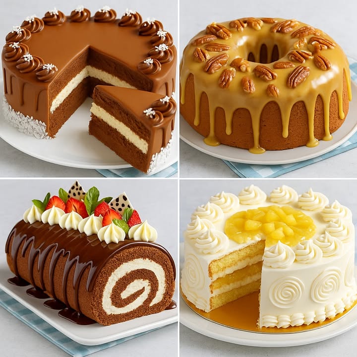 TE ENSEÑO 4 RECETAS DE POSTRES

1. Pastel de Chocolate con Relleno de Crema

Ingredientes:

2 tazas de harina de trigo
1 taza de cacao en polvo
1  tazas de azúcar
1 cucharadita de polvo de hornear
1 cucharadita de bicarbonato de sodio
 cucharadita de sal
3 huevos
1 taza de leche
 taza de aceite vegetal
1 cucharadita de esencia de vainilla
1 taza de agua caliente

Relleno y cobertura:

2 tazas de crema batida
1 taza de ganache de chocolate
Coco rallado para decorar

Preparación:

1. Precalienta el horno a 180 C y engrasa dos moldes redondos.
2. Mezcla los ingredientes secos harina, cacao, azúcar, polvo de hornear, bicarbonato y sal.
3. Agrega los huevos, leche, aceite y vainilla. Bate bien.
4. Incorpora el agua caliente poco a poco hasta lograr una masa homogénea.
5. Vierte en los moldes y hornea 35-40 minutos. Deja enfriar.
6. Rellena con crema batida, cubre con el ganache de chocolate y decora con coco rallado.

2. Pastel de Nuez con Glaseado de Caramelo

Ingredientes:

2 tazas de harina de trigo
1 taza de azúcar
1 taza de nueces picadas
3 huevos
 taza de mantequilla derretida
1 taza de leche
1 cucharadita de polvo de hornear
1 pizca de sal

Glaseado:

1 taza de leche condensada
2 cucharadas de mantequilla
 taza de azúcar moreno

Preparación:

1. Precalienta el horno a 180 C y engrasa un molde de rosca.
2. Mezcla harina, azúcar, polvo de hornear y sal.
3. Agrega los huevos, mantequilla y leche; bate hasta integrar.
4. Incorpora las nueces y vierte la masa en el molde.
5. Hornea por 35-40 minutos.
6. Prepara el glaseado calentando todos los ingredientes a fuego bajo hasta espesar.
7. Desmolda el pastel y cubre con el glaseado y nueces enteras por encima.

3. Brazo de Reina de Chocolate con Crema

Ingredientes:

5 huevos
 taza de azúcar
 taza de harina de trigo
2 cucharadas de cacao en polvo
1 cucharadita de polvo de hornear
1 cucharada de esencia de vainilla

Relleno:

2 tazas de crema batida
1 taza de ganache de chocolate

Decoración:

Fresas, hojas de menta y trozos de chocolate blanco

Preparación:

1. Bate los huevos con el azúcar hasta que doblen su volumen.
2. Incorpora la vainilla, harina, cacao y polvo de hornear tamizados.
3. Vierte en una bandeja con papel encerado y hornea a 180 C por 12-15 minutos.
4. Enrolla caliente con el papel y deja enfriar.
5. Desenrolla, rellena con crema batida, vuelve a enrollar y cubre con ganache de chocolate.
6. Decora con fresas, menta y chocolate.

4. Pastel de Piña con Crema

Ingredientes:

2 tazas de harina de trigo
1  tazas de azúcar
3 huevos
 taza de mantequilla
1 taza de leche
1 cucharadita de polvo de hornear
1 pizca de sal

Relleno y cobertura:

1 taza de mermelada de piña
2 tazas de crema batida
Trozos de piña fresca

Preparación:

1. Precalienta el horno a 180 C y engrasa dos moldes redondos.
2. Bate mantequilla con azúcar y añade los huevos uno a uno.
3. Agrega la leche, harina, polvo de hornear y sal. Mezcla bien.
4. Vierte en los moldes y hornea por 35 minutos. Deja enfriar.
5. Rellena con mermelada de piña y crema batida.
6. Cubre con más crema, decora con piña y rosetones de crema.

#Recetas #postres #dessert #usafood #Recipe