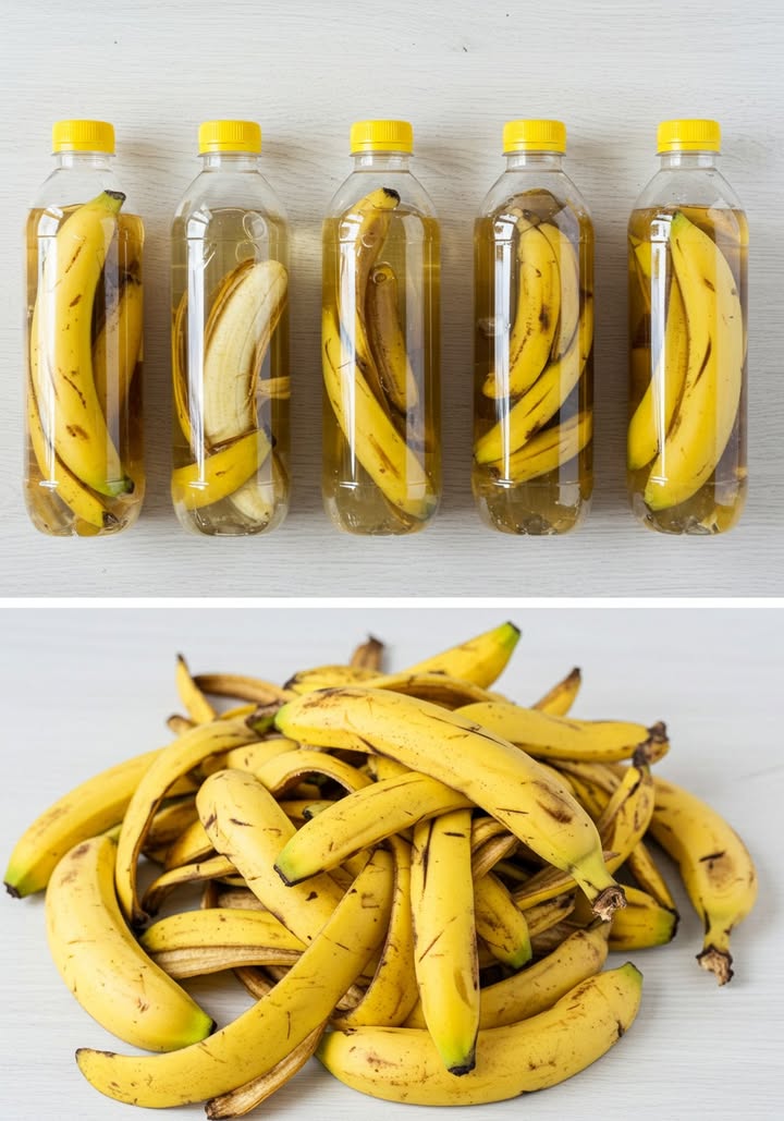 Deja de tirar las cáscaras de plátano! Un viejo truco de mi abuela que te va a sorprender

Descubre 10 formas de usarlas en el jardín 

1. Fertilizante líquido rico en nutrientes
La cáscara de plátano contiene potasio, fósforo, calcio y magnesio, esenciales para el crecimiento saludable de las plantas.
Cómo usar: deja las cáscaras en agua por unos días, diluye el líquido y riega las plantas con este fertilizante natural.

2. Fuente de calcio para el suelo
El calcio fortalece las células de las plantas y previene problemas como la pudrición apical en los tomates.
Cómo usar: entierra trozos de cáscara cerca de las raíces.

3. Mejora la retención de agua en el suelo
Usar las cáscaras como cobertura ayuda a mantener la humedad por más tiempo.
Ideal para: jardines en regiones secas o durante épocas de sequía.

4. Acelera la descomposición del compost
Ricas en materia orgánica, las cáscaras alimentan a los microorganismos que descomponen el compost.
Resultado: un abono más nutritivo y rápido de obtener.

5. Repelente natural de plagas
Las cáscaras pueden ahuyentar pulgones, babosas y otras plagas.
Consejo: coloca trozos alrededor de las plantas o entiérralos ligeramente.

6. Estimulante para enraizar esquejes
Sus compuestos naturales favorecen el desarrollo de raíces en esquejes.
Cómo usar: deja las cáscaras en agua durante la noche y luego sumerge los esquejes antes de plantarlos.

7. Alimento para lombrices
Las lombrices adoran las cáscaras de plátano y producen humus rico a partir de ellas.
Importante: córtalas en pedazos pequeños para facilitar su digestión.

8. Atrayente de mariposas 曆
Las cáscaras en descomposición atraen mariposas que ayudan a polinizar.
Cómo usar: deja algunas en una esquina del jardín.

9. Limpiador natural para hojas
Usa la parte interna de la cáscara para limpiar hojas de plantas ornamentales.
Beneficio: aporta brillo y elimina polvo y posibles plagas.

10. Abono en el fondo de las macetas
Antes de plantar, coloca trozos de cáscara en el fondo de la maceta.
Resultado: nutrición continua mientras la cáscara se descompone.