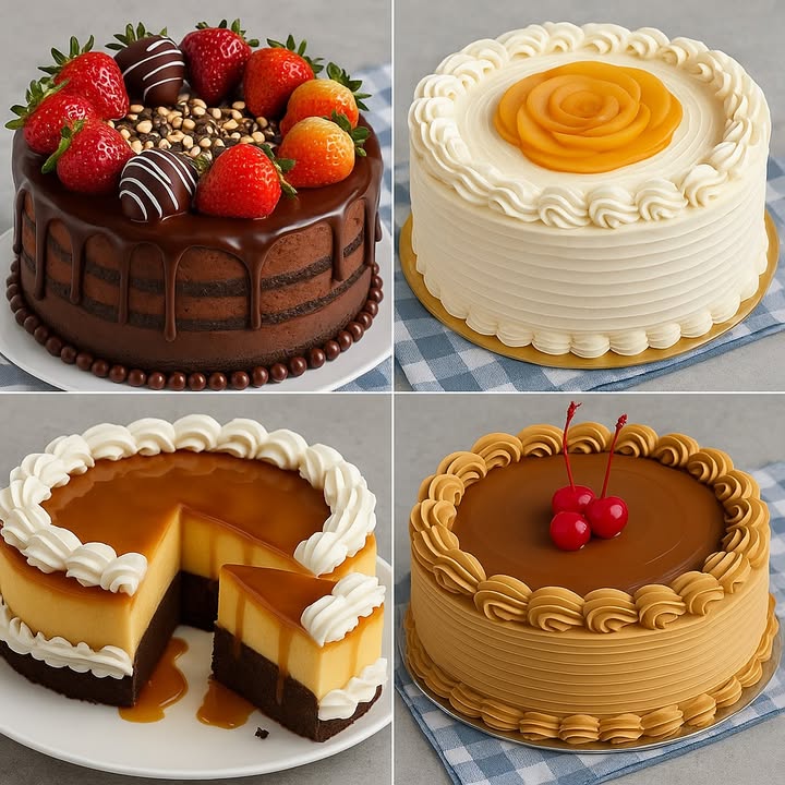 TE ENSEÑO 4 RECETAS EXQUISITAS

1. Torta de chocolate con fresas y ganache

Ingredientes para el bizcocho:

4 huevos
1 taza de azúcar
1 taza de harina de trigo
1/2 taza de cacao en polvo
1 cucharadita de polvo de hornear
1/2 taza de leche
1/4 taza de aceite vegetal
1 cucharadita de esencia de vainilla

Relleno y cobertura:

300 ml de crema para batir
250 g de chocolate semiamargo
Fresas frescas
Fresas cubiertas con chocolate
Maní picado o almendras troceadas

Preparación:

1. Bate los huevos con el azúcar hasta que dupliquen su volumen.
2. Agrega la leche, el aceite y la vainilla.
3. Incorpora los ingredientes secos tamizados y mezcla suavemente.
4. Vierte en un molde redondo y hornea a 180 C por 35-40 minutos.
5. Derrite el chocolate con la crema caliente para hacer el ganache.
6. Corta el bizcocho en 2 o 3 capas, rellena con ganache y cubre por fuera.
7. Decora con fresas frescas, fresas bañadas en chocolate y maní.

 2. Torta de durazno con crema chantilly

Ingredientes para el bizcocho:

4 huevos
1 taza de azúcar
1 taza de harina de trigo
1 cucharadita de polvo de hornear
1/2 taza de leche
1 cucharadita de esencia de vainilla

Relleno y decoración:

400 ml de crema para batir
3 cucharadas de azúcar glas
1 lata de duraznos en almíbar
Rodajas de durazno para decorar

Preparación:

1. Bate los huevos con el azúcar hasta espumar.
2. Añade la leche y la esencia de vainilla.
3. Incorpora la harina con el polvo de hornear.
4. Hornea a 180 C por 30-35 minutos. Deja enfriar.
5. Bate la crema con el azúcar glas hasta formar picos firmes.
6. Corta el bizcocho en capas, rellena con crema y duraznos picados.
7. Decora con crema y forma una flor con rodajas de durazno.

3. Pastel imposible flan con bizcocho de chocolate

Ingredientes para el flan:

1 lata de leche condensada
1 lata de leche evaporada
4 huevos
1 cucharadita de esencia de vainilla

Ingredientes para el bizcocho:

100 g de mantequilla
1/2 taza de azúcar
2 huevos
1/2 taza de leche
3/4 taza de harina
1/4 taza de cacao en polvo
1 cucharadita de polvo de hornear

Caramelo:

1 taza de azúcar
1/4 taza de agua

Preparación:

1. Haz el caramelo calentando el azúcar con agua hasta que se derrita y dore. Vierte en el molde.
2. Licúa los ingredientes del flan y vierte sobre el caramelo.
3. Prepara la masa del bizcocho batiendo la mantequilla con el azúcar, luego añade huevos, leche, y los ingredientes secos.
4. Vierte la masa del bizcocho encima del flan aunque parezca que se mezcla, en el horno se separará.
5. Hornea a baño maría a 180 C por 1 hora.
6. Enfría completamente antes de desmoldar.

4. Torta de dulce de leche con cerezas

Ingredientes para el bizcocho:

4 huevos
1 taza de azúcar
1 taza de harina
1 cucharadita de polvo de hornear
1/2 taza de leche
1 cucharadita de vainilla

Relleno y cobertura:

500 g de dulce de leche espeso repostero
200 ml de crema para batir
1 cucharada de mantequilla
Cerezas marrasquino para decorar

Preparación:

1. Bate los huevos con el azúcar, añade la leche y la vainilla.
2. Incorpora la harina con el polvo de hornear.
3. Hornea a 180 C por 35 minutos. Enfría y corta en capas.
4. Mezcla el dulce de leche con la mantequilla y una parte de la crema batida.
5. Rellena y cubre el pastel con esta crema.
6. Decora con rosetas y cerezas.

#recetas #postres #usafood #cake