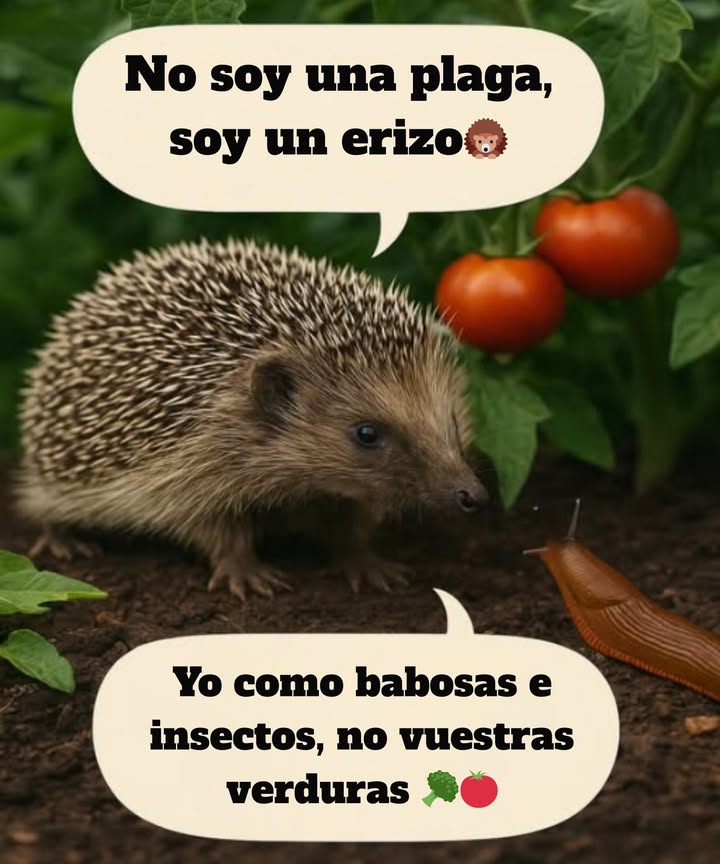 璉 El guardián de la huerta El erizo no es una plaga! Protege tus verduras devorando babosas e insectos.