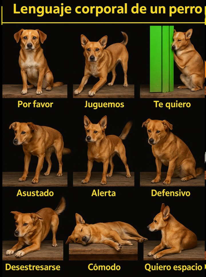 Los perros son criaturas sociales que se comunican de manera efectiva a través de su lenguaje corporal. Mediante su postura, cola, orejas, ojos y boca, los perros pueden transmitir una amplia gama de emociones e intenciones. En este artículo, examinaremos el lenguaje corporal de los perros y lo que puede significar. Postura La postura de un perro puede reflejar su estado emocional y sus intenciones. - Postura relajada: Un perro que se siente tranquilo y cómodo adoptará una postura relajada, con la cabeza y la cola en una posición neutral. - Postura alerta: Un perro que está en estado de alerta se mostrará más erguido, con la cabeza y la cola levantadas. - Postura defensiva: Un perro que se siente amenazado adoptará una postura más rígida, con la cabeza y la cola hacia abajo. Cola La cola de un perro es un indicador clave de su estado emocional. - Cola alta: Una cola en alto suele indicar confianza y felicidad. - Cola baja: Una cola baja puede ser señal de sumisión. - Cola moviéndose: Una cola que se mueve de lado a lado puede expresar emoción o entusiasmo. Orejas Las orejas de un perro también son reveladoras de su estado emocional: - Orejas hacia adelante: Indican atención e interés. - Orejas hacia atrás: Pueden ser señal de miedo. - Orejas caídas: Sugieren tristeza. Ojos Los ojos de un perro son un reflejo de su estado emocional y sus intenciones. - Ojos brillantes: Indican felicidad y entusiasmo. - Ojos apagados: Pueden señalar tristeza. - Ojos fijos: Indican atención e interés. #Perros #LenguajeCorporal