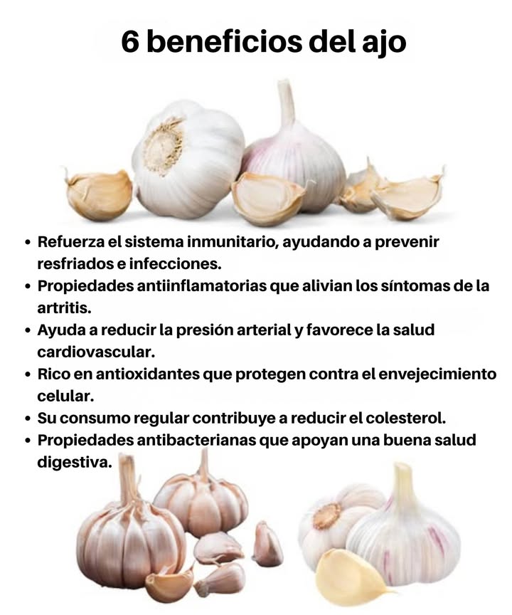 6 Beneficios del Ajo