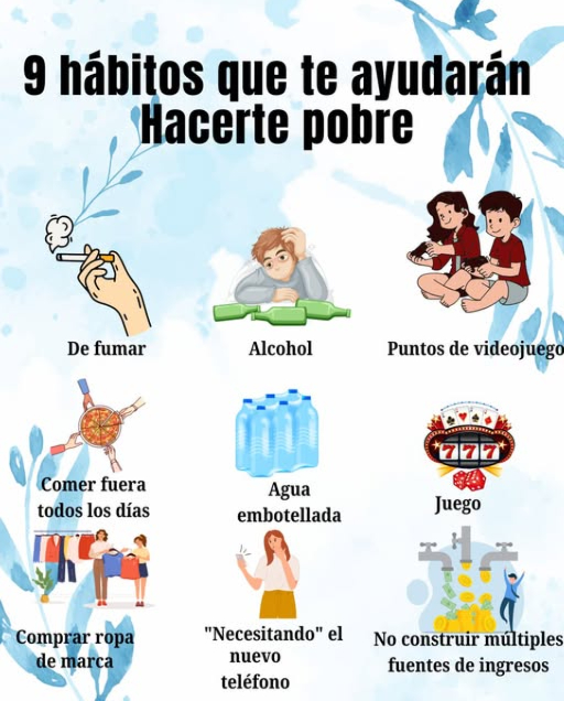 9 hábitos que te ayudarán Hacerte pobre