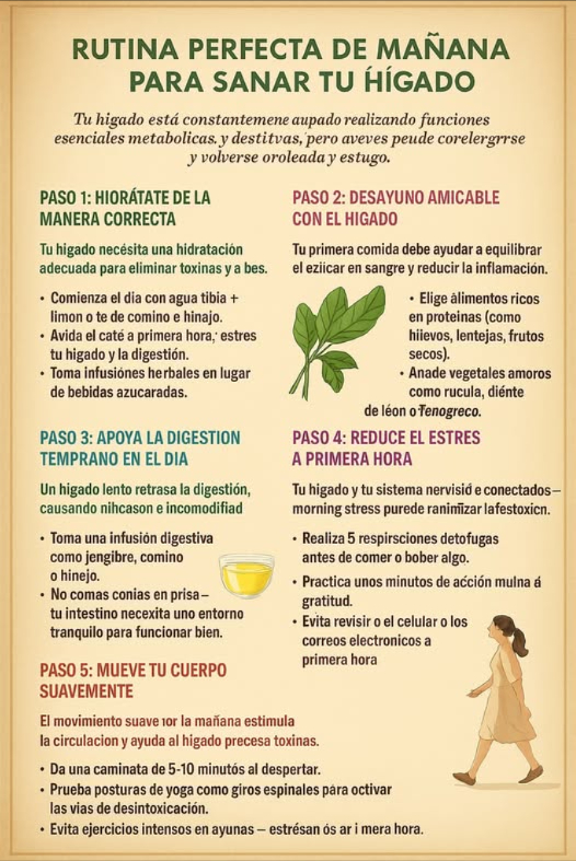 RUTINA MATUTINA PERFECTA PARA SANAR TU HÍGADO