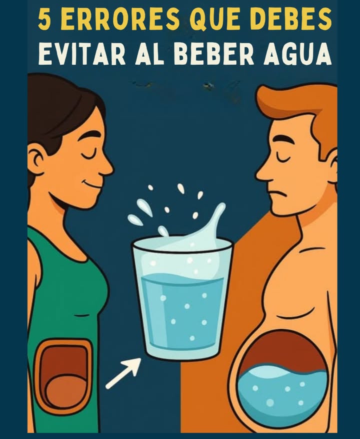 BEBER AGUA COMO UN PRO: LOS 5 ERRORES QUE TE DEJAN EN LAS NUBES Y CÓMO EVITARLOS Spoiler: Tu estómago no es una lavadora! ERROR 1: BEBER COMO UN CAMELLO EN EL DESIERTO El drama: Tu sistema digestivo entra en pánico "Tsunami a la vista!" Inflamación garantizada Tus riñones se ponen en huelga: "Demasiado trabajo de golpe, jefe!" La solución inteligente: Sorber todo el día como si fuera una cata de vino. Consejo: Una botella con marcadores horarios tu recordatorio de hidratación suave! ERROR 2: EL AGUA QUE AHOGA TU COMIDA ADIÓS, DIGESTIÓN! La carnicería: Dilución de los jugos gástricos tu filete flota como una balsa 數 Estómago pesado digestión a paso de tortuga El movimiento ganador: 30 min ANTES de la comida: 1 vaso para preparar el terreno. 1h DESPUÉS: el gran enjuague post-comida. Durante: 3 sorbos como máximo, como un sumiller que se controla! ERROR 3: EL ÁRTICO EN TU GARGANTA 流 El efecto hielo: Choque térmico tus vasos sanguíneos se contraen como conchas! Digestión paralizada "Socorro, mi hamburguesa está congelada!" La temperatura ideal: Temperatura ambiente: como una caricia para tus órganos. Después del deporte: evita el agua helada opta por "fresca pero no polar"! ERROR 4: DESPERTAR SIN "SHOT" DE AGUA LA CATASTROFE MATUTINA! El despertar pesadilla: Cerebro en modo esponja seca 易什 Fatiga confusión garantizada El ritual mágico: Al abrir los ojos: 1 vaso de agua tibia jugo de limón desintoxicación exprés!. Espera 15 min antes del café tu cuerpo dirá "gracias"! ERROR 5: ROBAR SUS PROPIOS MINERALES AUTO-SABOTAJE! El drama silencioso: Beber 3L sin sal ni minerales estás persiguiendo potasio/magnesio como un carterista! Calambres fatiga = tu cuerpo en PLS La reparación astuta: Un pellizco de sal en tu botella versión ligera. Alimentos minerales: plátano, espinacas, almendras tus aliados! Agua de coco: la poción mágica post-deporte! BONO: LOS TRUCOS DE HIDRATACIÓN QUE LO CAMBIAN TODO Tu botella = tu sombra llévala a todas partes! "Sed" = ya alerta roja anticipa! Infusiones divertidas: pepinos menta 勒, frambuesas albahaca... Color de pipí = tu medidor personal: amarillo claro = , amarillo oscuro = SOS! EL PORQUÉ DEL CÓMO: Beber despacio es como ahorrar tu salario. Beber en ayunas es regalar un spa a tus órganos. Y el agua tibia? Es el abrigo de cachemira de tu sistema digestivo! EN RESUMEN: Sorbe no hay carrera contra el reloj Espacia comidas y agua a tu estómago le encanta Tempera adiós al agua helada extrema Matutino 1 vaso = despertar suave Mineraliza sal y potasio = tus amigos Resultado? Energía x10, digestión perfecta y un cuerpo que canta. Y no, beber agua NUNCA debería parecer una tortura...