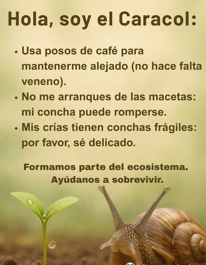 Los caracoles pueden picar tus plantas, pero siguen siendo miembros vitales del ecosistema. En lugar de químicos agresivos, prueba con restos de café o repelentes naturales para mantenerlos alejados mientras respetas sus frágiles conchas y su papel en el ciclo del suelo