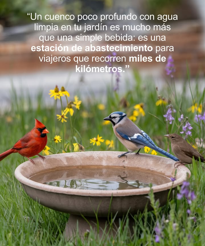 Están volando miles de kilómetros en este momento! La mayoría de los charcos se han secado, pero tú puedes marcar la diferencia. Este otoño, coloca un recipiente poco profundo con agua limpia en tu jardín. Para las aves migratorias, no es solo un trago de agua, sino una parada vital en su largo viaje.