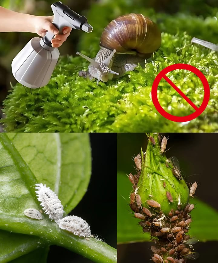 Adiós cochinillas, pulgones, babosas y otras plagas: solo necesitas este producto natural Identifica al enemigo 荒 Cochinillas: grisáceas o blancas, escondidas en el reverso de las hojas 烈 Pulgones: pequeños, agrupados y succionan la savia Babosas y caracoles: devoran hojas dejando rastro viscoso El poder de la ceniza Mezcla 1 parte de ceniza con agua caliente y unas gotas de jabón suave Rocía sobre hojas afectadas para repeler invasores 龍 Aliados de la cocina 離 Spray de ajo: dientes de ajo en remojo 24 h Vinagre agua: mezcla en botella rociadora 拏 Leche diluida: eficaz contra plagas y hongos Aplicación y persistencia Rocía semanalmente, enfocando en zonas críticas Mantén la rutina al menos durante un mes Protección natural, huerto saludable Sin químicos, sin riesgos. Solo ingredientes simples con grandes resultados.