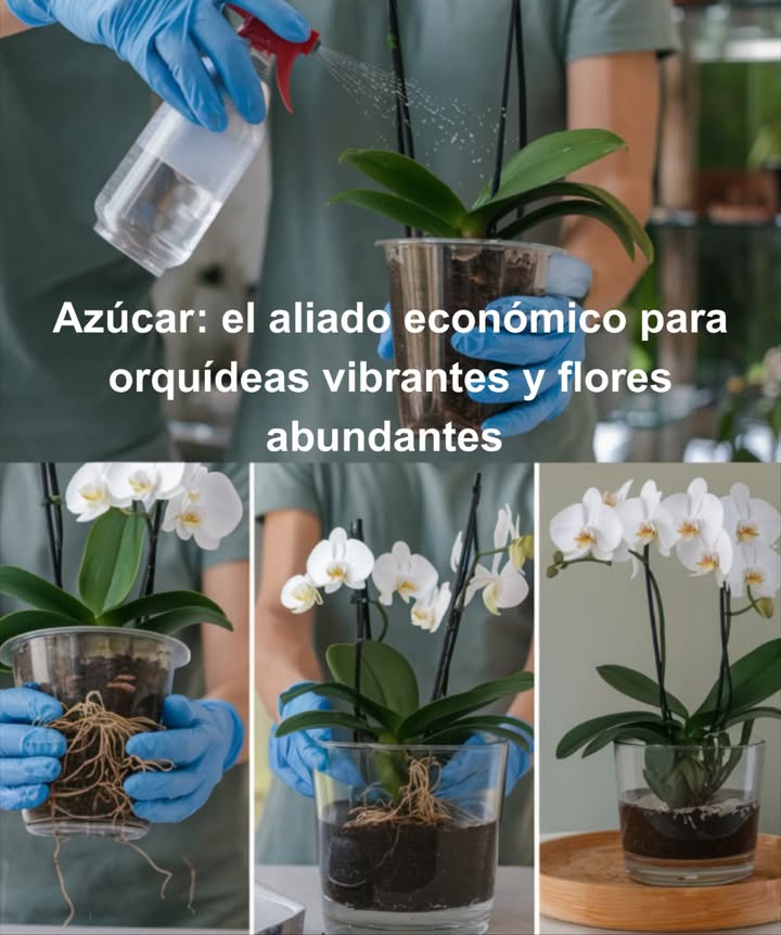 Azúcar: el aliado económico para orquídeas vibrantes y flores abundantes 

Revive orquídeas marchitas, dañadas o sin flores con este truco simple:
1 Disuelve 1 cucharadita de azúcar en 1 litro de agua.
2 Remoja la orquídea en esta solución durante 8-9 horas o todo el día.
3 Luego, sumérgela en agua estancada por 1 hora.
4 Devuélvela a su lugar habitual.

El resultado: hojas más fuertes y flores más abundantes al día siguiente.

Extras para tus plantas:
 Añade azúcar al agua de riego para estimular casi todas las plantas de interior con flores.
 Espolvorea azúcar en el suelo para alejar orugas y plagas.
 Mezcla azúcar con vinagre en el riego para nutrición extra y plantas más sanas.

El azúcar también limpia manos y sirve para trampas caseras contra mosquitos.

Un recurso natural, económico y versátil para cuidar tus plantas y tu hogar.