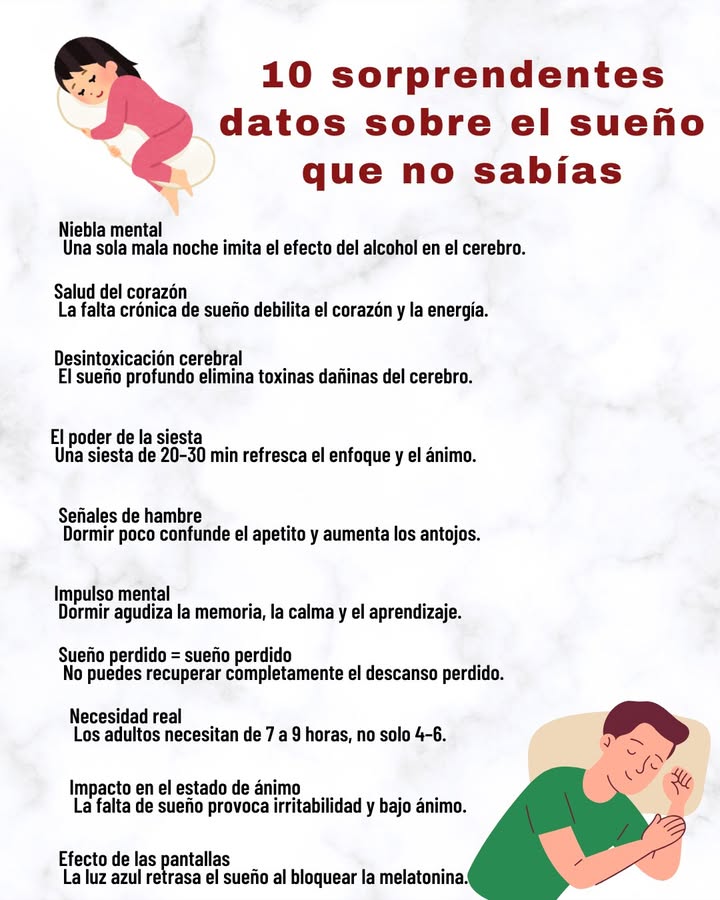 10 sorprendentes datos sobre el sueño que no sabías