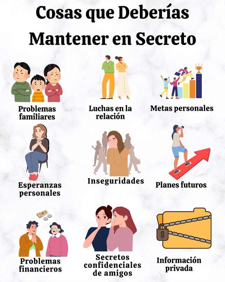 Cosas que Deberías Mantener en Secreto