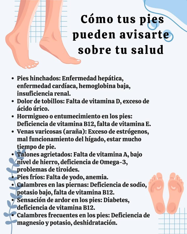 Cómo tus pies pueden avisarte sobre tu salud