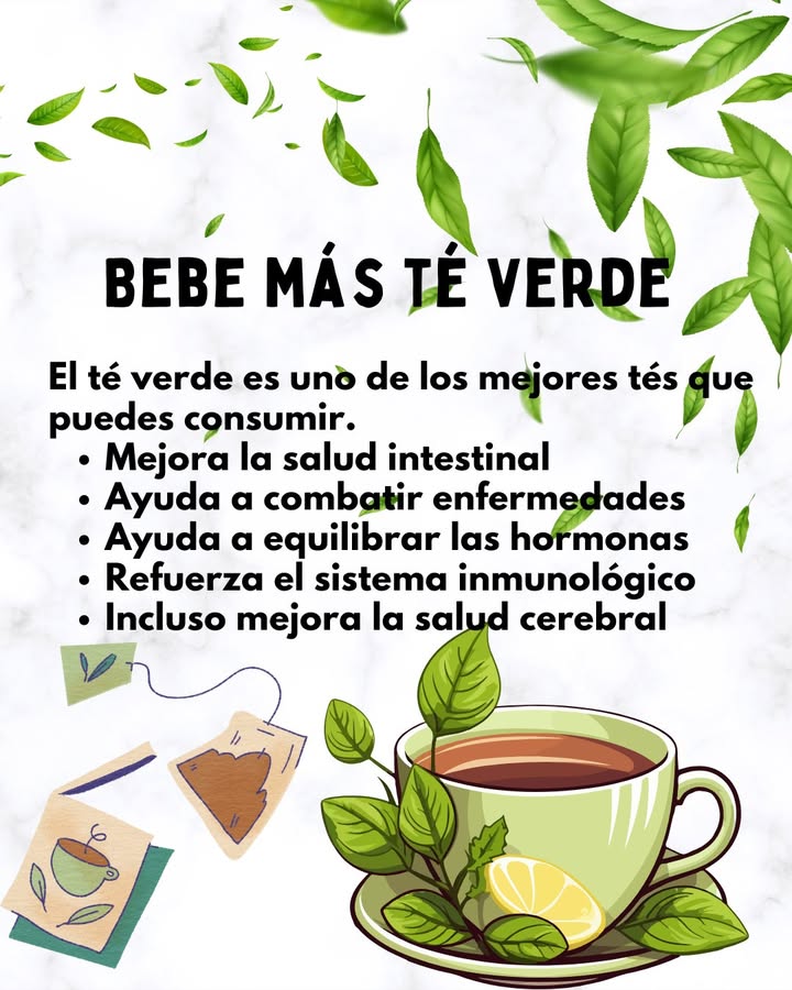 Bebe más té verde