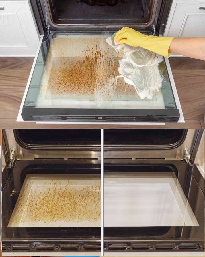 Limpiar el cristal del horno doble sin desmontarlo: el remedio natural
-Mezcla bicarbonato de sodio con un poco de agua hasta formar una pasta espesa.
-Extiende la pasta sobre todo el doble cristal del horno usando un paño o esponja.
-Deja actuar 15-20 minutos para que reblandezca grasa e incrustaciones.
-Retira la pasta con una esponja húmeda, frotando suavemente para eliminar la suciedad.
-Empapa un paño con vinagre blanco y pásalo por todo el cristal.
-Deja actuar el vinagre otros 15-20 minutos para desinfectar y dar brillo.
-Limpia el cristal con un paño de microfibra húmedo para eliminar restos de vinagre y bicarbonato.
-Seca bien con un paño limpio y seco: el cristal quedará transparente y sin desmontar.