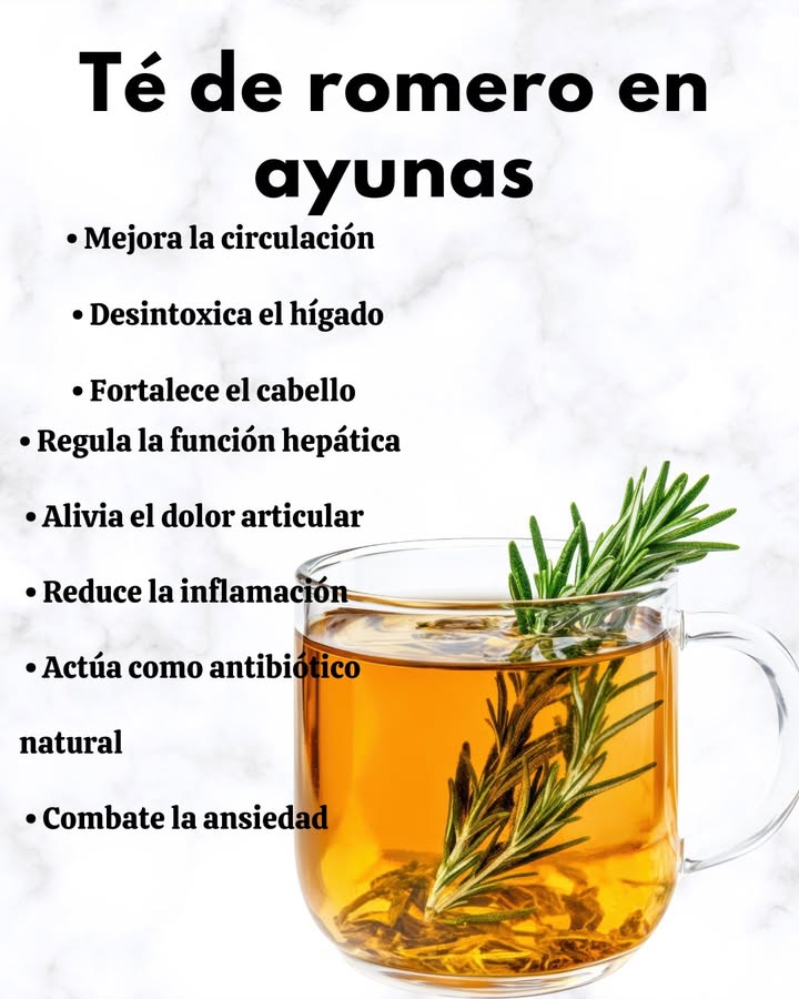 Té de romero en ayunas