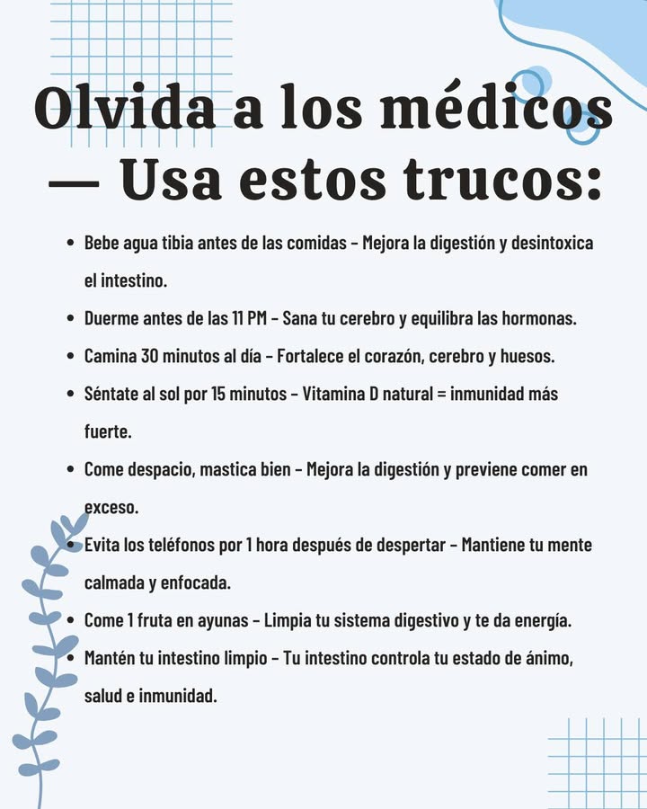 Olvida a los médicos Usa estos trucos: