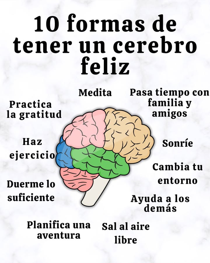 10 formas de tener un cerebro feliz