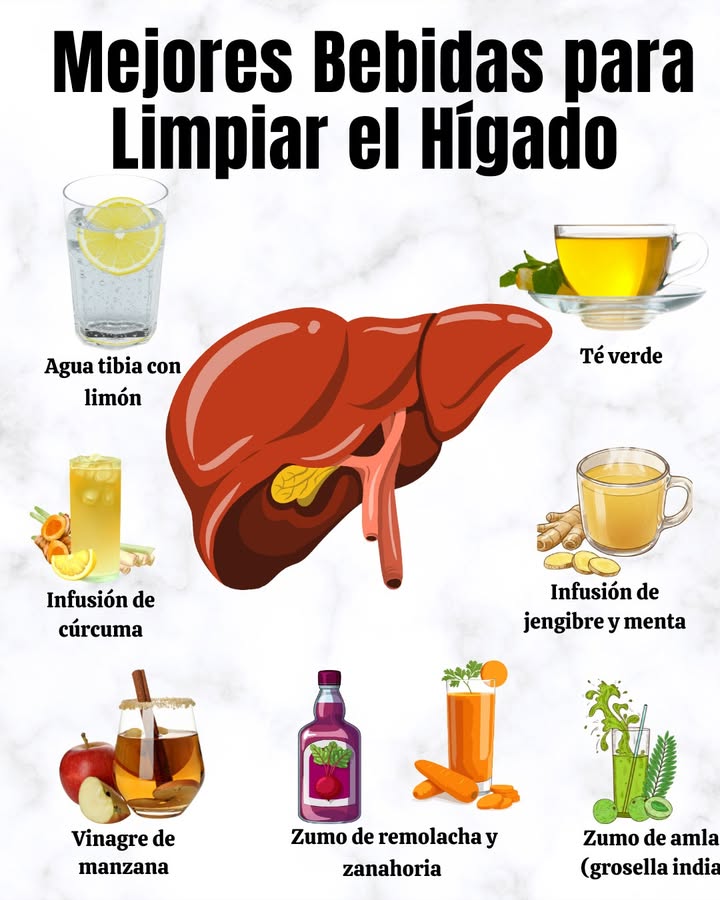 Mejores Bebidas para Limpiar el Hígado