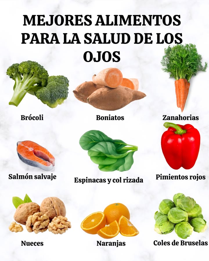 MEJORES ALIMENTOS PARA LA SALUD DE LOS OJOS