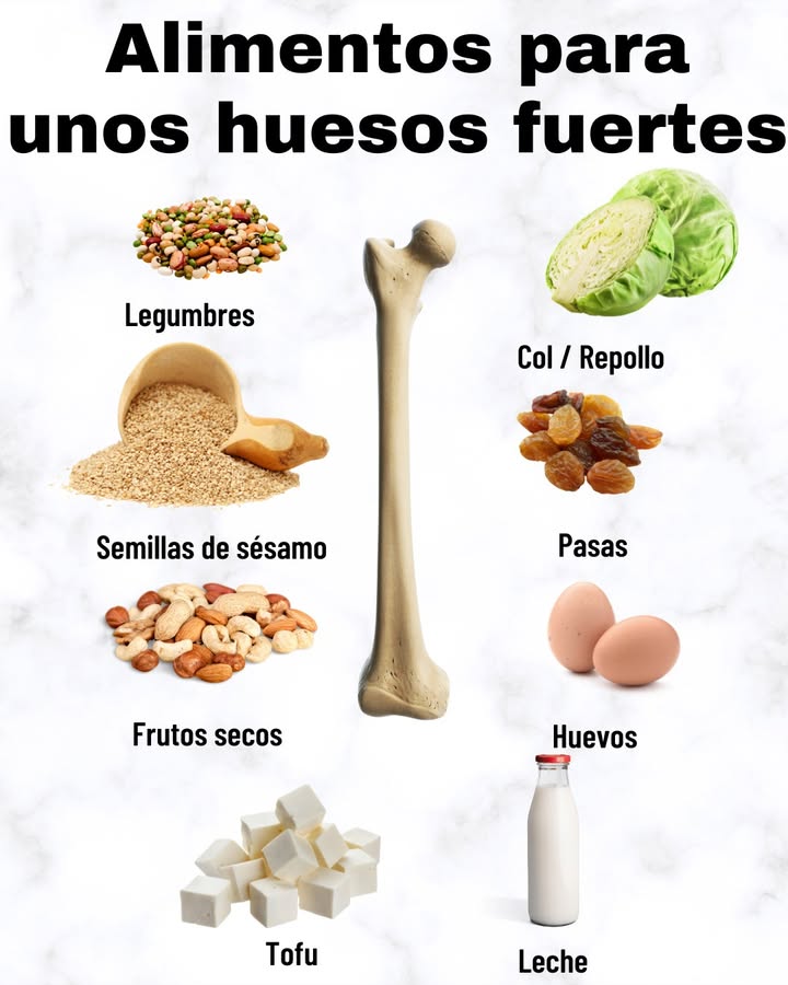 Alimentos para unos huesos fuertes