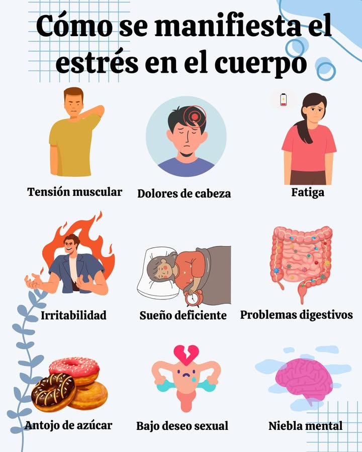 Cómo se manifiesta el estrés en el cuerpo