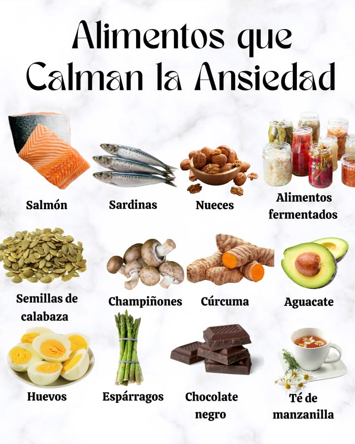 Alimentos que Calman la Ansiedad