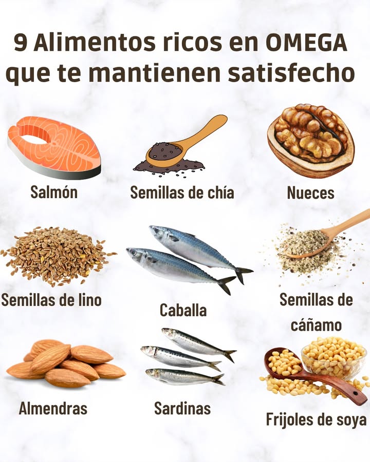 9 Alimentos ricos en OMEGA que te mantienen satisfecho