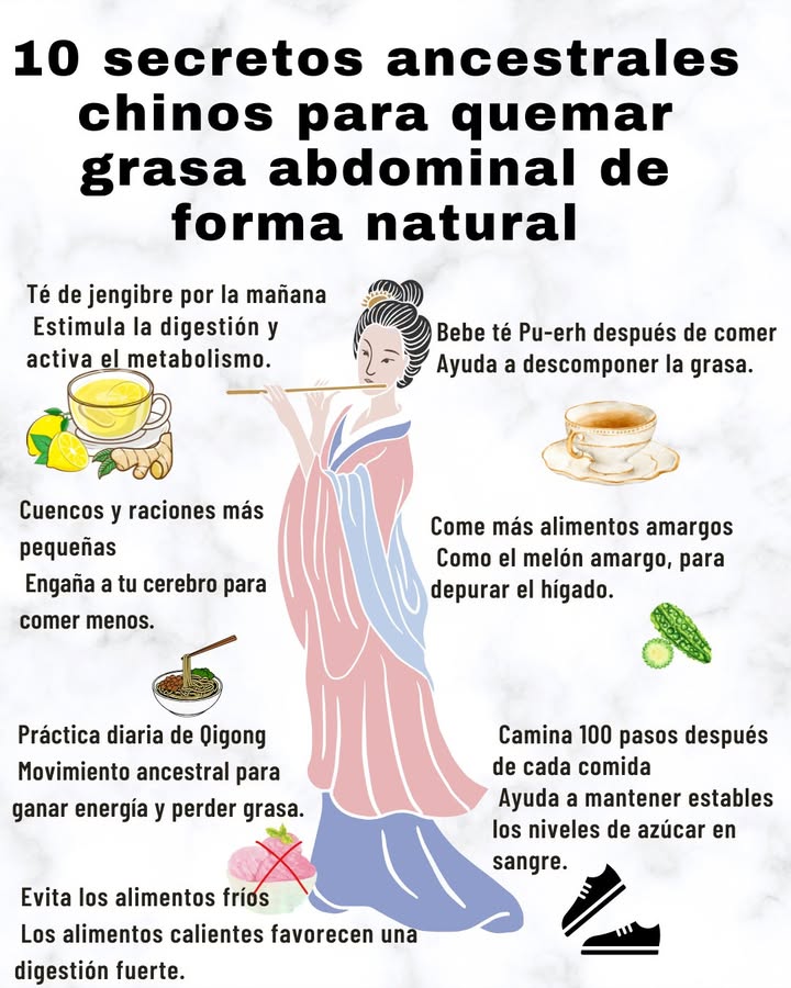 10 secretos ancestrales chinos para quemar grasa abdominal de forma natural