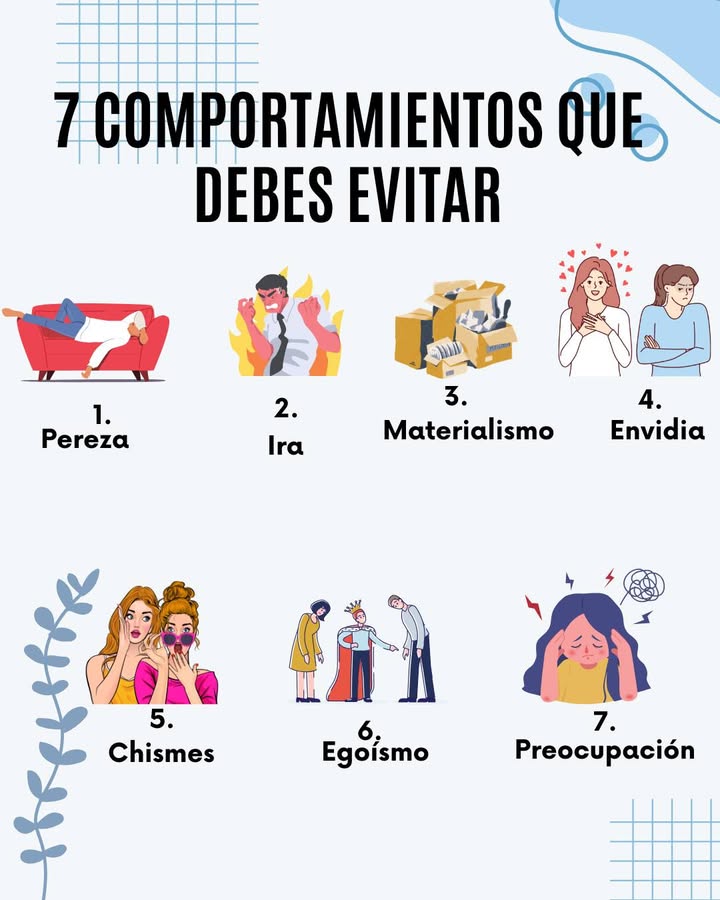 7 COMPORTAMIENTOS QUE DEBES EVITAR