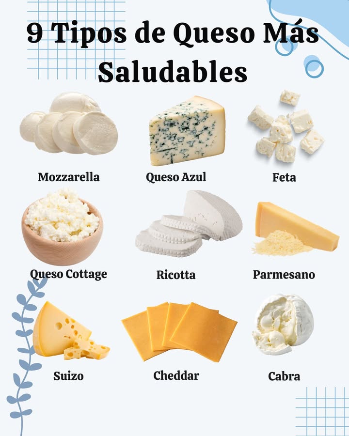 9 Tipos de Queso Más Saludables