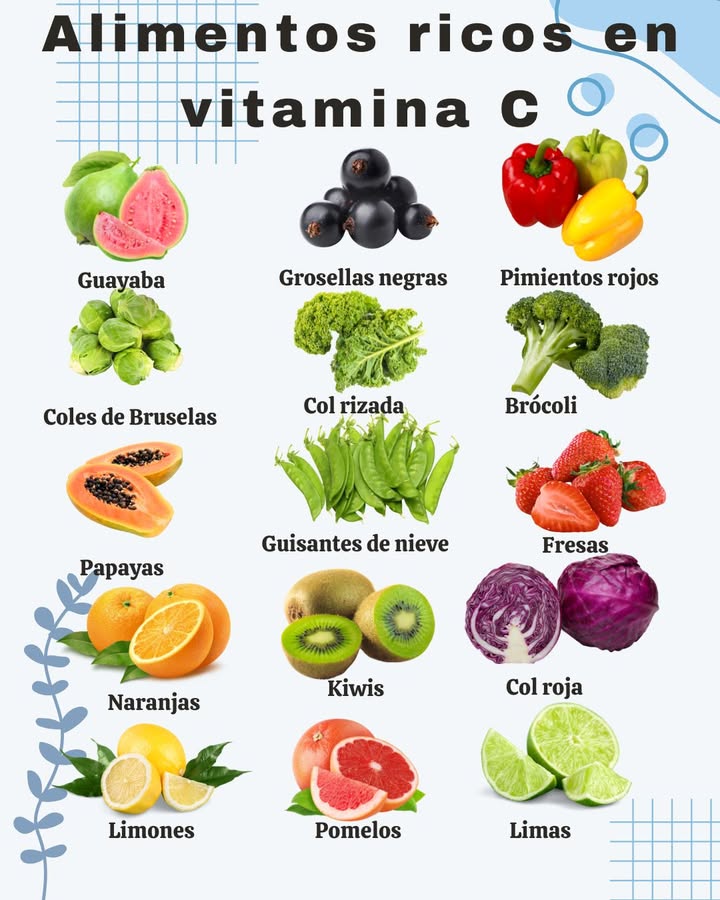 Alimentos ricos en vitamina C