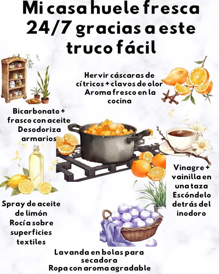 Mi casa huele fresca 24/7 gracias a este truco fácil