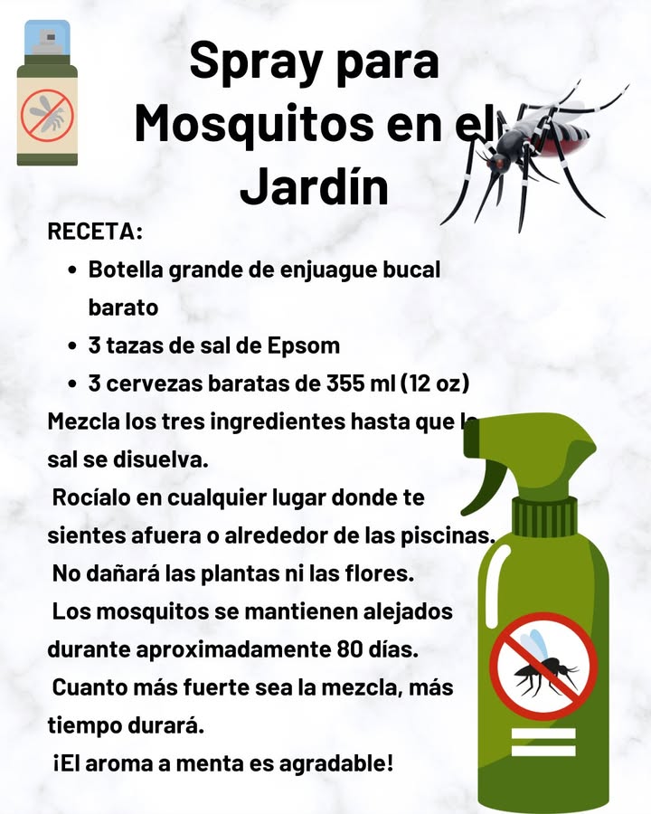 Spray para Mosquitos en el Jardín