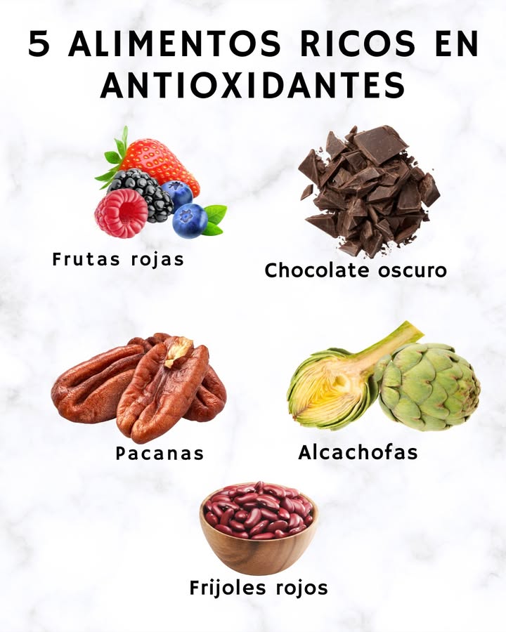 5 ALIMENTOS RICOS EN ANTIOXIDANTES