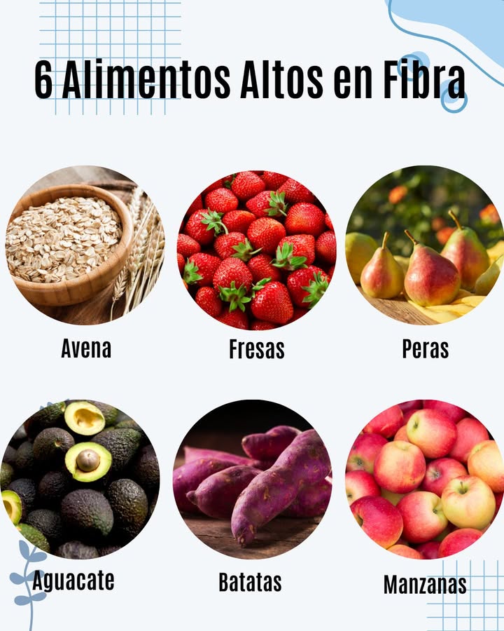 6 Alimentos Altos en Fibra