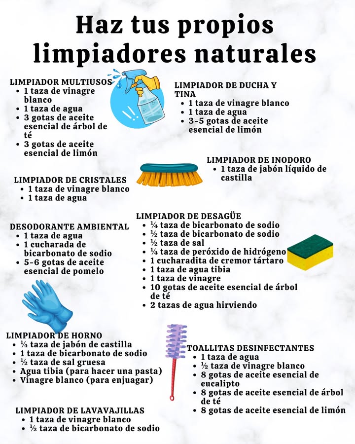Haz tus propios limpiadores naturales