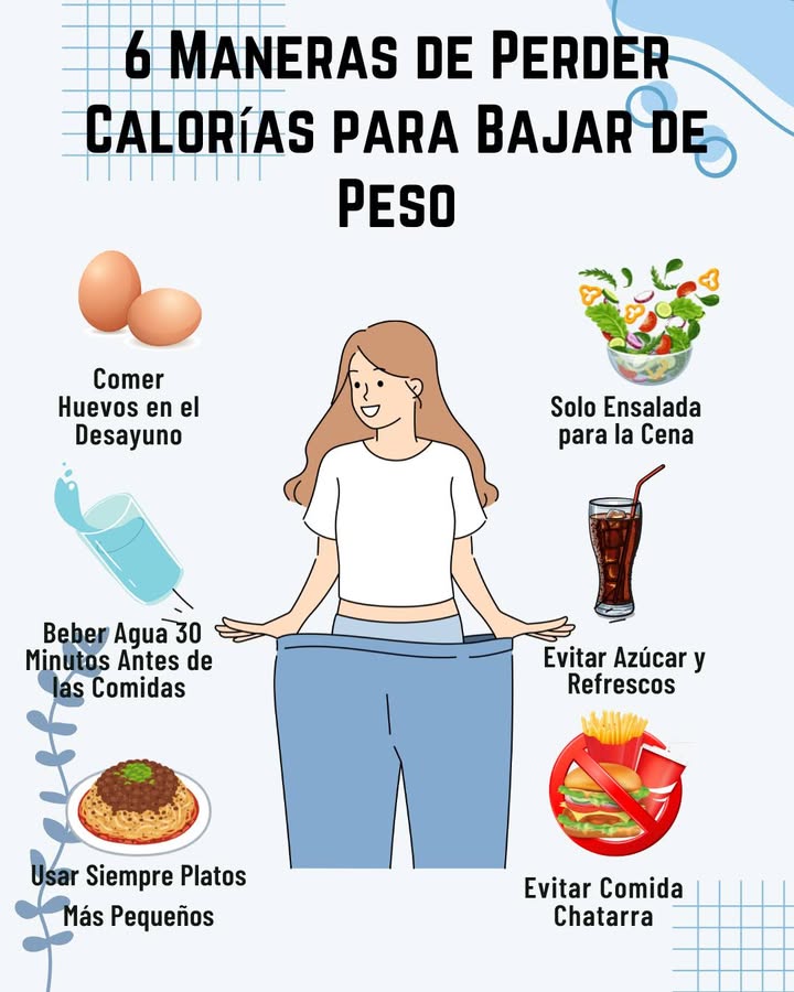 6 Maneras de Perder Calorías para Bajar de Peso