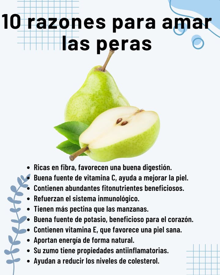 10 razones para amar las peras