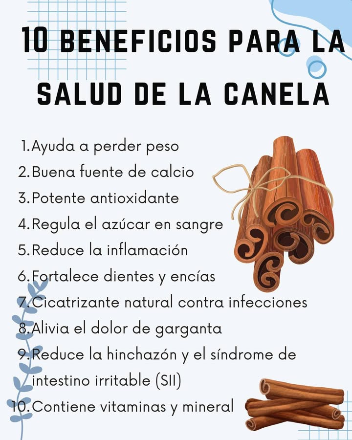 10 beneficios para la salud de la canela