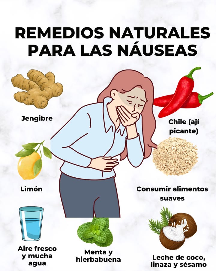 REMEDIOS NATURALES PARA LAS NÁUSEAS