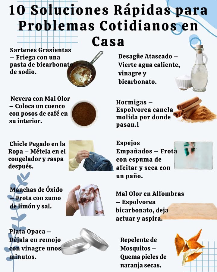 10 Soluciones Rápidas para Problemas Cotidianos en Casa