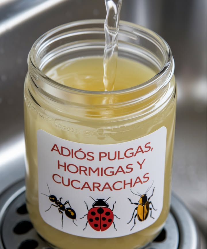 Guía rápida: Eliminación natural de pulgas, hormigas y cucarachas
 Ingredientes:
 1 taza de detergente líquido para platos
 2 tazas de alcohol o vinagre de manzana
 2 cucharadas de clavo
 1/4 taza de agua
 Preparación:
1 Hervir el agua y agregar los clavos. Dejar reposar 10 minutos.
2 Mezclar el detergente con alcohol o vinagre en otro recipiente.
3 Cuando el agua con clavos se enfríe, añadirla a la mezcla.
4 Verter en una botella con atomizador y agitar suavemente.
 Modo de uso:
 Pulverizar en esquinas, puertas, ventanas y zonas con insectos.
 Aplicar con regularidad para mantener alejadas las plagas.
 Mantener la limpieza del hogar para evitar atraer insectos.
 Resultado: Un hogar libre de plagas con una solución natural y eficaz.

#GuíaRápida #EliminaciónNatural  #VidaSana
