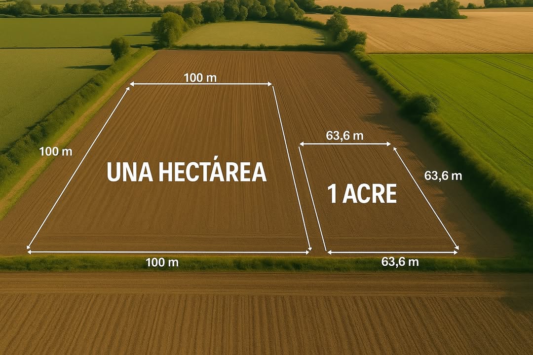REFERENCIA DIMENSIONAL DE TU TERRENO EN M2 Si tienes una Hectárea esto es igual a 10.000 m2 Si tienes una Manzana esto es igual a 6.989 m2 como la medida más utilizada. Si tienes un Acre, esto es igual a 4047 m2